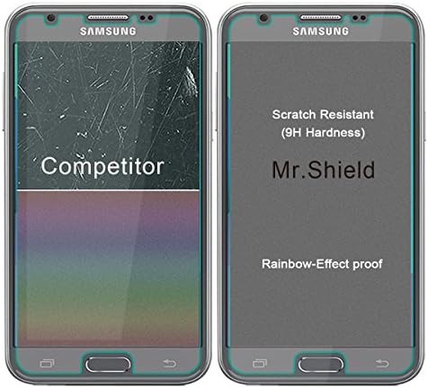 Mr. štit [3-PACK] dizajniran za Samsung Galaxy J3 Emerge [kaljeno staklo] zaštitnik ekrana [Japansko staklo