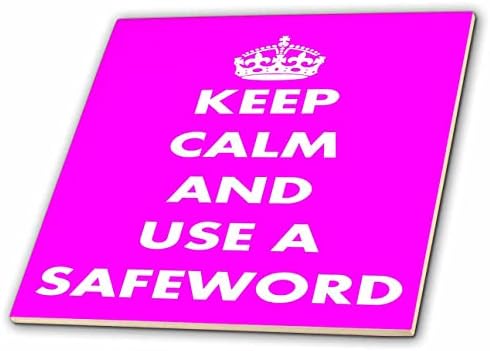 3drose budite mirni i upotrijebite Safeword bijeli tekst na ružičastim pločicama