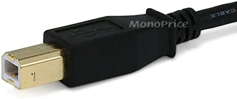 Monoprice 1.5-Feet USB 2.0 A muški na B muški 28 / 24awg kabl ,Crni
