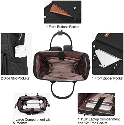 Cluci laptop ruksak za žene muškarci 15,6 inča Kompjuterske vrećice Travel Business Bookbag sa USB priključkom