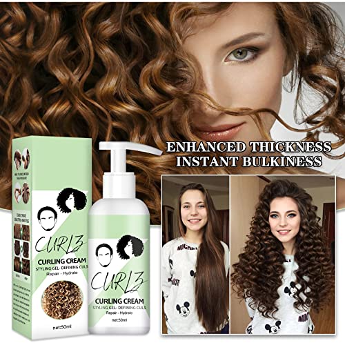 Curly krema za kosu, salonx dodatna krema za volumiranje kose, kovrčava kosa za stila za kosu Anti Frizz, Curl