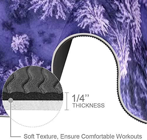 Siebzeh Purple Premium Thick Yoga Mat Eco Friendly Rubber Health & amp; fitnes non Slip Mat za sve vrste