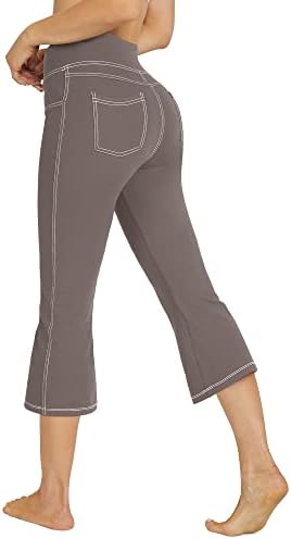 G4Free Capri yoga hlače za žene bootcut gamaše Strechy Capris sa 4 džepova za vježbanje casual