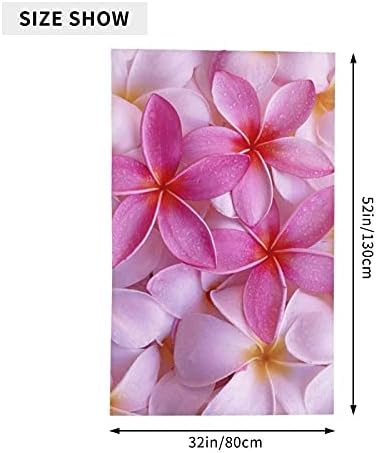 L Pink Plumeria cvijeće ručnik za odrasle, 32 x 52 inča, upijajući prijenosni lagani pokrivač ručnici meki ručnici