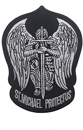 St.Saint Michael Zaštitite nas Moderni Moral izvezeni zakrpa za patch zakrpe za posteljine taktičke zakrpe