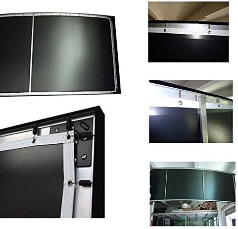 Zhuhw 4k 16: 9 Bijeli tkani akustični prozirni Prilagodite 3D zakrivljeni ekran projektora fiksnog