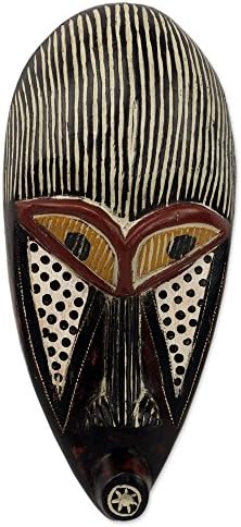 Novica Dekorativna drva Ganajska maska, višebojni 'Ife'