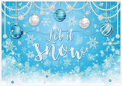 Allenjoy 7x5ft plava Let it Snow pozadina za djecu djevojka Božić Božić Winter Wonderland Onederland pahuljice