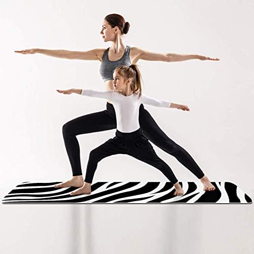 Siebzeh crne bijele zebre Premium Thick Yoga Mat Eco Friendly Rubber Health & amp; fitnes non Slip