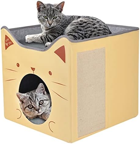 Wakytu krevet za mačke stan za mačke u zatvorenom prostoru-sklopivi pećinski krevet za mačke sa izdržljivim