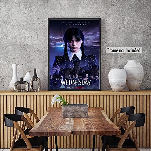 Srijeda Poster filmski Poster protagonista srijeda Addams portret Poster platno slikarstvo