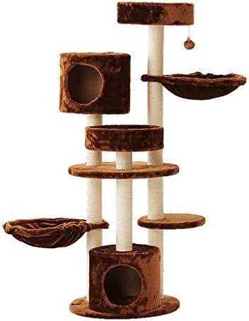 Bjqzx penjački okvir za mačke velika stabla aktivnosti za mačke - mačji toranj sa Sisalnim stubovima za grebanje