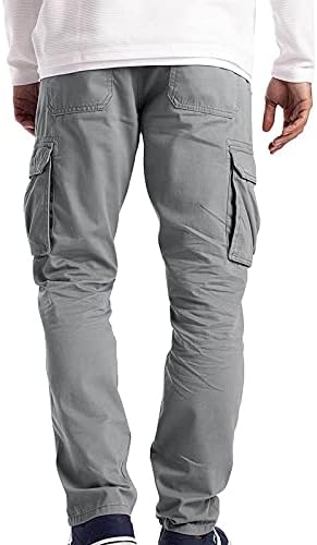 WenKomg1 Sportske teretne hlače za muškarce Stretchy Work Baggy pantalone Ravne kovčege nogu Ribolovne