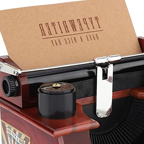 FDIT glazbena kutija sa funkcijama za pohranu, pisaći stroj Style Mechanic Music Box poklon nakit Organizator