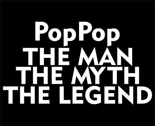 Sweet čaj naljepnice Poppop Man Mit The Legend - 6 3/4 x 3 3/4 - vinil die naljepnica za naljepnicu / branik