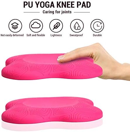 TOBWOLF 2kom jastučić za koljena za jogu, podloga za jogu protiv klizanja Pilates jastučić za klečanje,