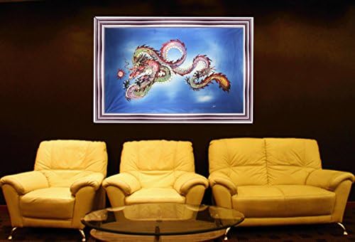 Batik umjetnička slika,' Zmaj ratnik ' od Jeffrija