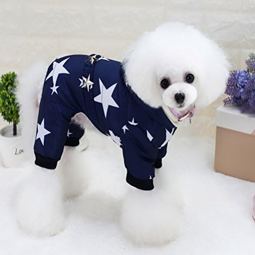 Zunea malog pasa srodnika s kapuljačom Zvijezde remen Puppy kaputi jakna za kućne ljubimce hladna vremena zima
