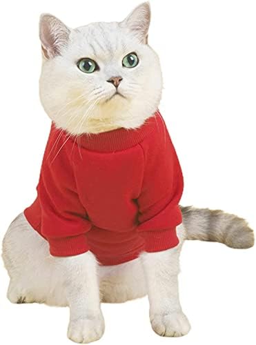 Džemperi za mačke za mačke-pamučne majice za mačke bez dlake odjeća za kućne ljubimce-pulover Kitten sportski