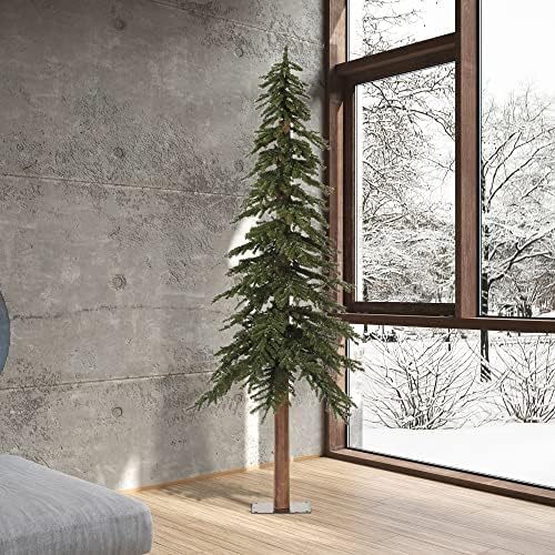 Vickerman 7 'prirodna alpska umjetna božičarka, neograničena - Faux božićno drvce - sezonski unutarnji