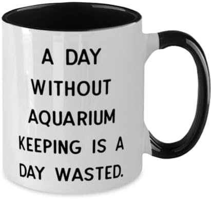 Jedinstveno čuvanje akvarijuma, dan bez držanja akvarijuma je izgubljen dan, odmor za višekratnu upotrebu od dve tone 11oz šolje od prijatelja