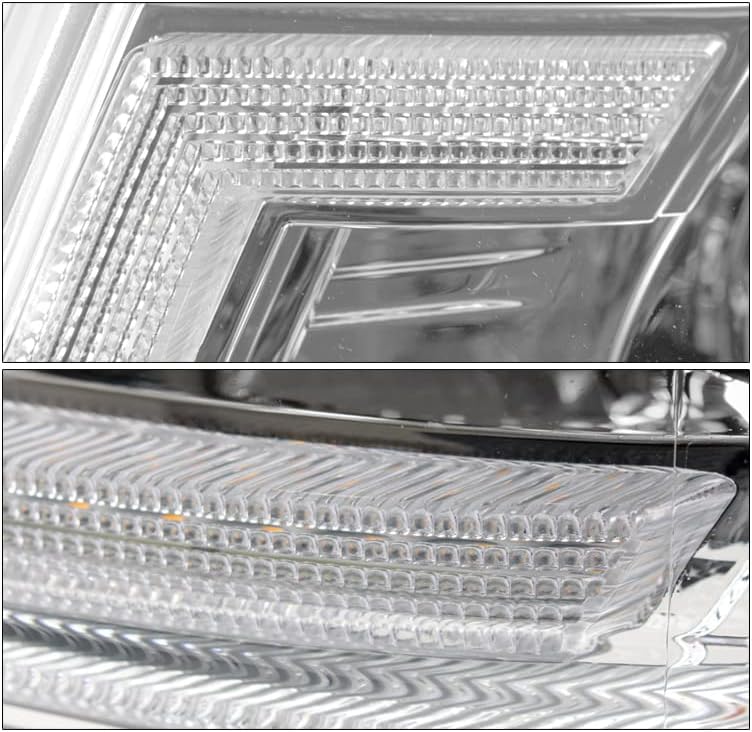 ZMAUTOPARTS LED cijev preklopni žmigavac farovi hrom w / 6.25 bijeli DRL kompatibilan sa Fordom
