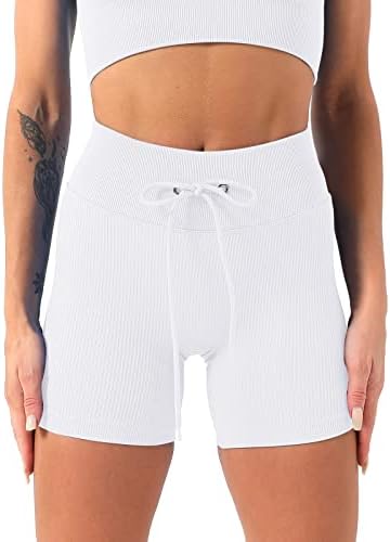 DGQPLPD pidžama za žene kratki rukav ženske Drawcord konac visokog struka bešavne pantalone za jogu fitnes