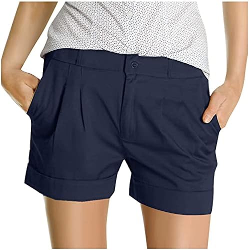 Trenirke veće veličine za ženske pantalone modni šorc Chino džepne kratke pantalone ženske pantalone