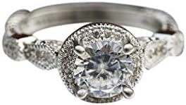 Dijamantna modna luksuzna okrugla nakit prsten kreativni dizajn dame cirkon šuplji prstenovi Chunky
