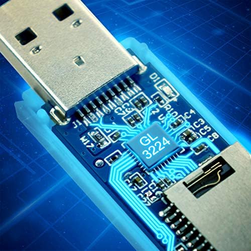 Wesnology 2-u-1 USB 3.0 TF/SD čitač kartica za SDXC, SDHC, SD, MMC, RS-MMC, Micro SDXC, Micro