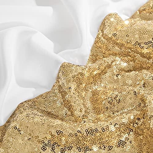 KGORGE SEQUNIN SIGUN CURTAR SET Gold Glitter Shining Splice Božićni Božićni dekor za odmor za