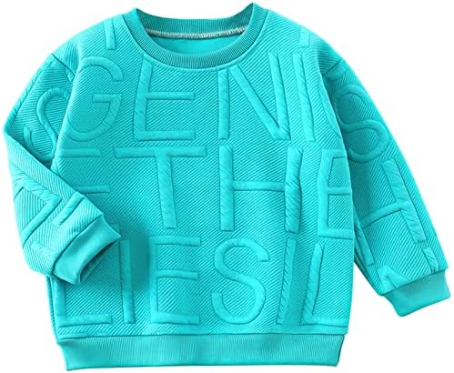 Aiihoo Kids Girls Boys Solid Pamuk Dugi rukav Basični pulover Duks ležerne atletičke zimske džemper za košulje