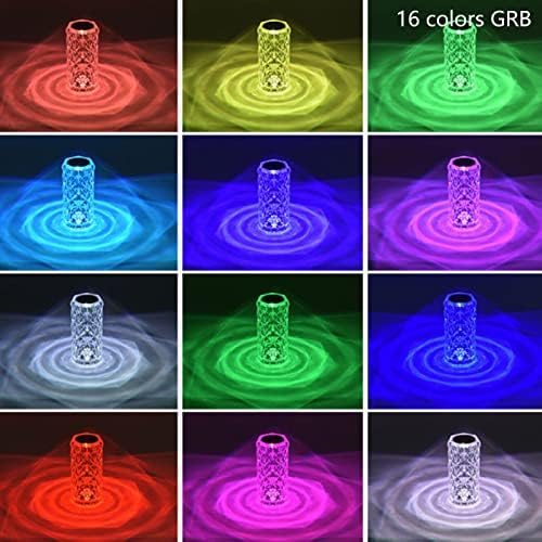Mifxin Crystal Tabela Lamp Light 16 boje mijenja dodir & amp; daljinsko upravljanje Diamond Desk Lamp