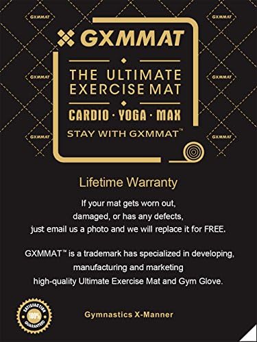 Gxmmat velika prostirka za vježbe 6'x6'x7mm, prostirke za vježbanje za podove u kućnoj teretani,