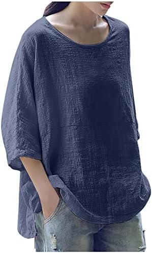 3/4 rukav jesen pulover T-Shirts za žene običan lagan labav Fitting udoban Casual Tops Tee Shirts bluza