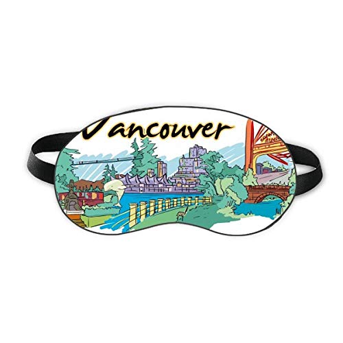 Kanada Flavor Vancouver Landmark Picture Sleep Shield Shield Soft Night Poklopac sjene