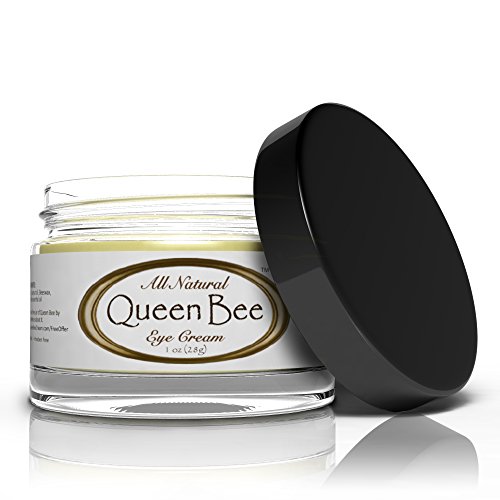 Queen Bee organsko brzo smanjenje ispod krema za oči - uklonite tamne krugove, bore, lica lica, ispod vrećice za oči bez štetnih hemikalija, bez štetnih hemikalija, 1 uncu