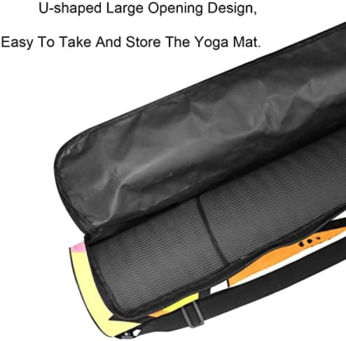 RATGDN Yoga Mat torba, BANG govor Bubble Vježba Yoga Mat Carrier full-Zip Yoga Mat torba za nošenje sa podesivim