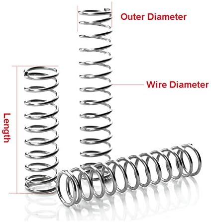 Opružni pritisak opruga i tipa opruga 304 nehrđajući čelik tlačna žica dia 0. 4 mm vanjskog