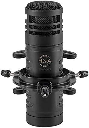 H& a AC60 Hypercardioid Dynamic Studio broadcast mikrofon paket sa slušalicama Studio Monitor, broadcast