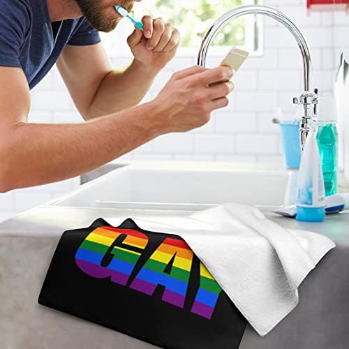 Rainbow Gay Pride LGBT ručnik za pranje 28.7 X13.8 Lice od lica Superfine vlakne visoko upijajući