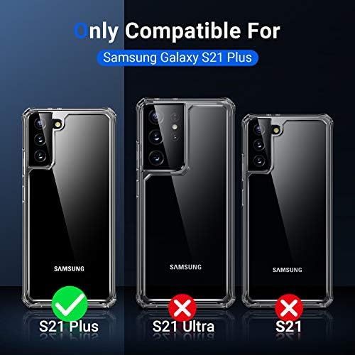 Vanmass [Vojna razreda Anti-pad dizajnirana za Samsung Galaxy S21 + Plus 5G Case 6.7 [optički istraživanje Clear