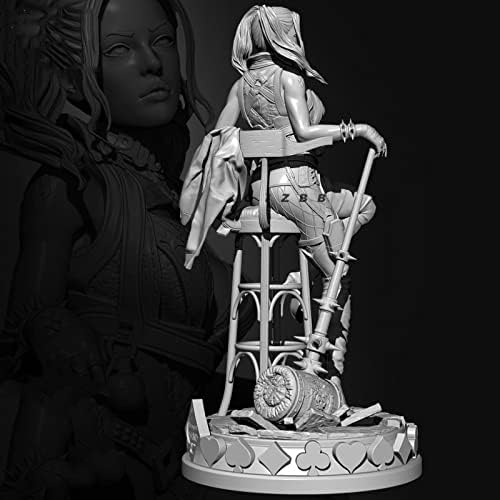 1/24 smola figura slika Fantasy klovn ženski ratnik Resin minijaturni komplet Nesastavljen & neobojen //Lx751