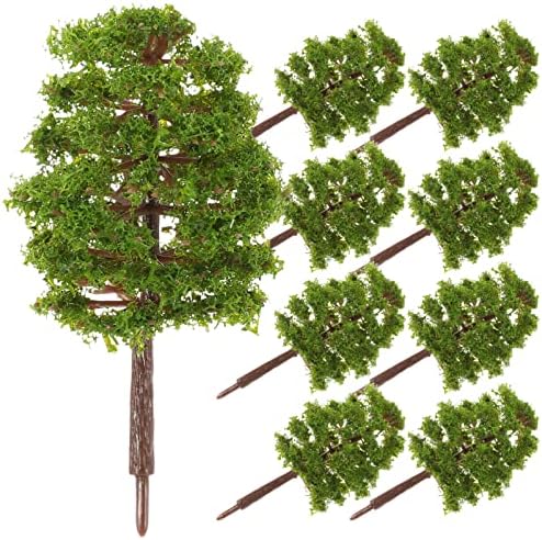 Doitool Set sjajila za usne 20kom zeleni model drveća, lažno drveće, Model voza pejzaž arhitektura drveća, Model