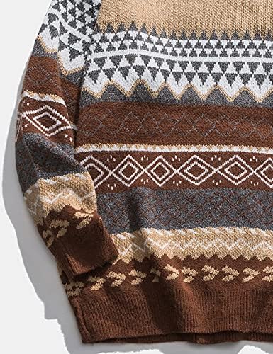 Muška jesen zima vintage prugasti džemper pulover Duks preveliki rukav rukav rukav džemper pleteni puloveri