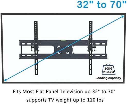 Nehrđajući čelik STAN MONITNITER za stajanje za više od 32-70 inča s ravnim zakrivljenim televizorima,