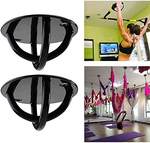 HWYDZ 2-dijelni Set Yoga stropnih zidnih nosača ovjesa, pogodan za prstenje u teretani, Yoga viseća