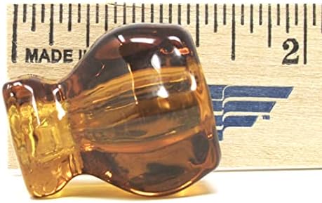 ROUSSO USA Reprodukcije Četiri vintage stil namještaja vuče 0100-AM Amber Glass s uljnim utrljanim broncom