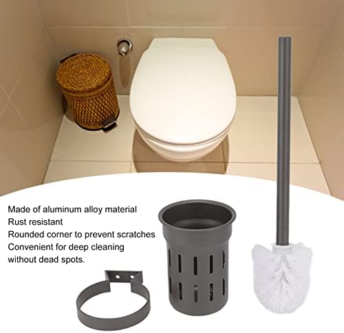 FTVogue toaletna četkica Kompaktna veličina toaletna četka sa držačem WC školjka i držač za kućnu tuš kabinu,