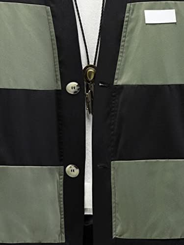 Xinbalove muške jakne jakne za muškarce muškarci dva tonska patch detaljni kaput bez tima